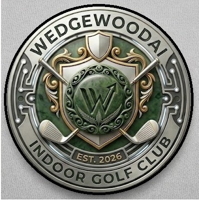 WedgeWoodAI Indoor Golf Club Crest